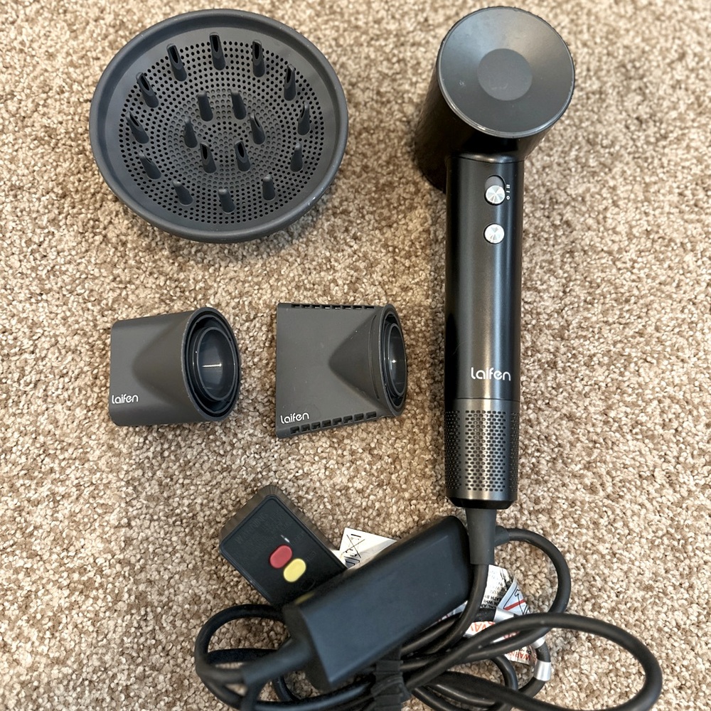 Laifen High Speed Hair Dryer 3 attachments